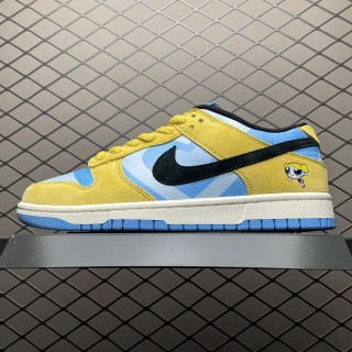 Nike Dunk Low x The Powerpuff Girls Yellow Blue White
